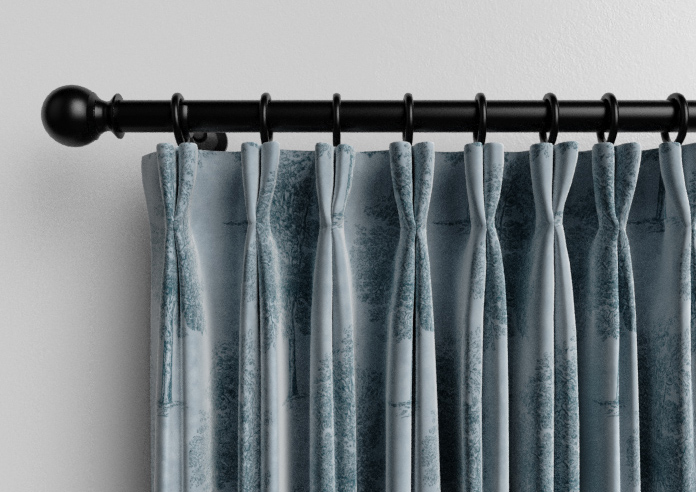 Vintage Tree Velvet, Monochrome - Made to Measure Curtains - Image 10